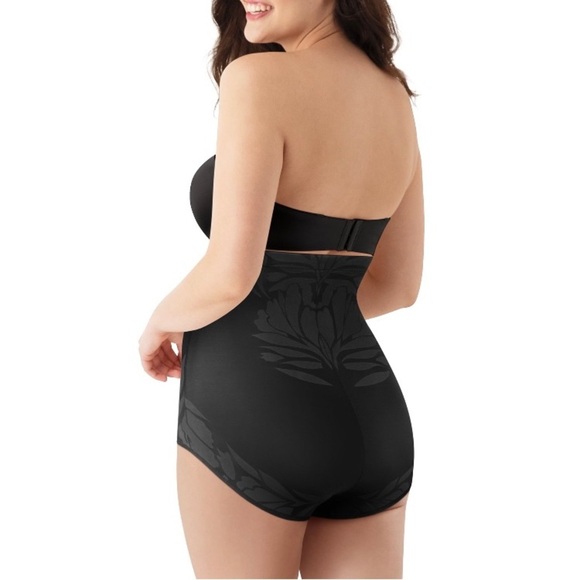 Maidenform Flexees Shapewear Womens Size Small Black High Waist Brief Ultra Firm - Picture 5 of 6